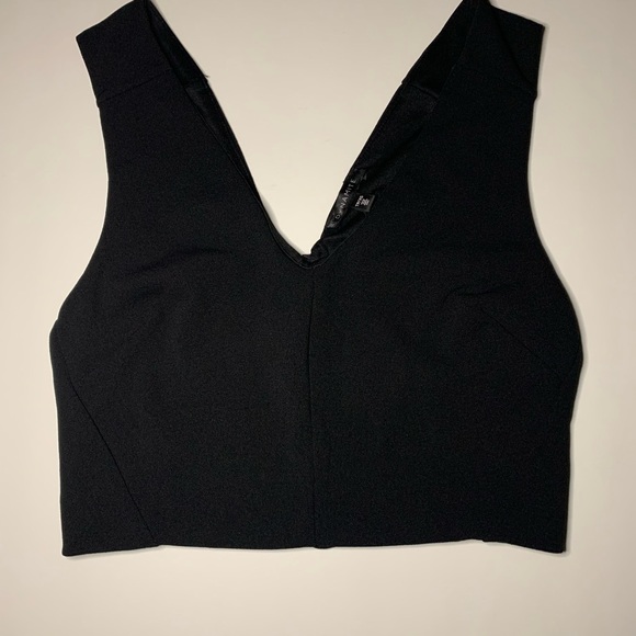 Dynamite Black Crop Top (with gold zipper) - Picture 5 of 8